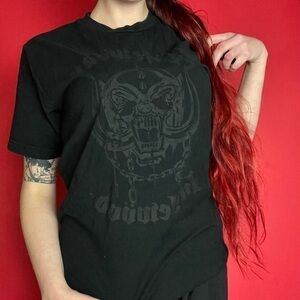 Black knock off Motörhead tee shirt  🤍🖤​​​​​​​​​​​​​​​​​​​​​​